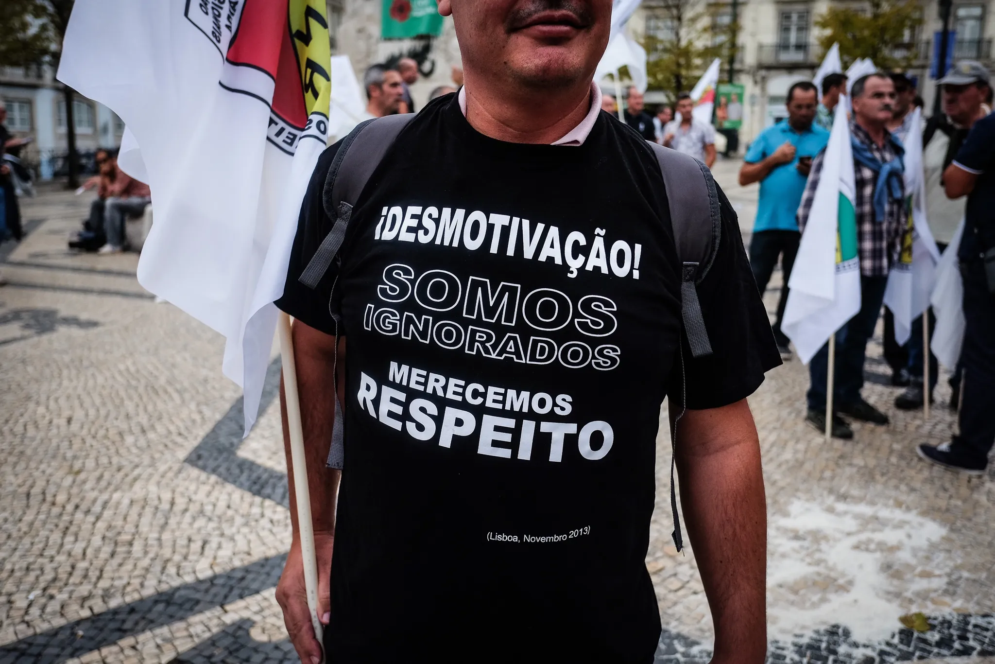 A protest in Lisbon, Portugal 2015