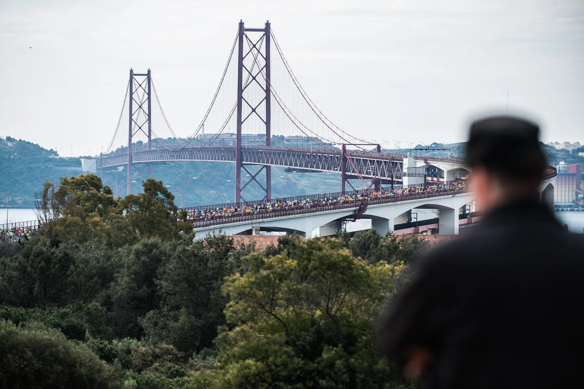 The 25th Lisbon Half Marathon, over the 25 de Abril Bridge, Portugal 2015, image 1 of 66