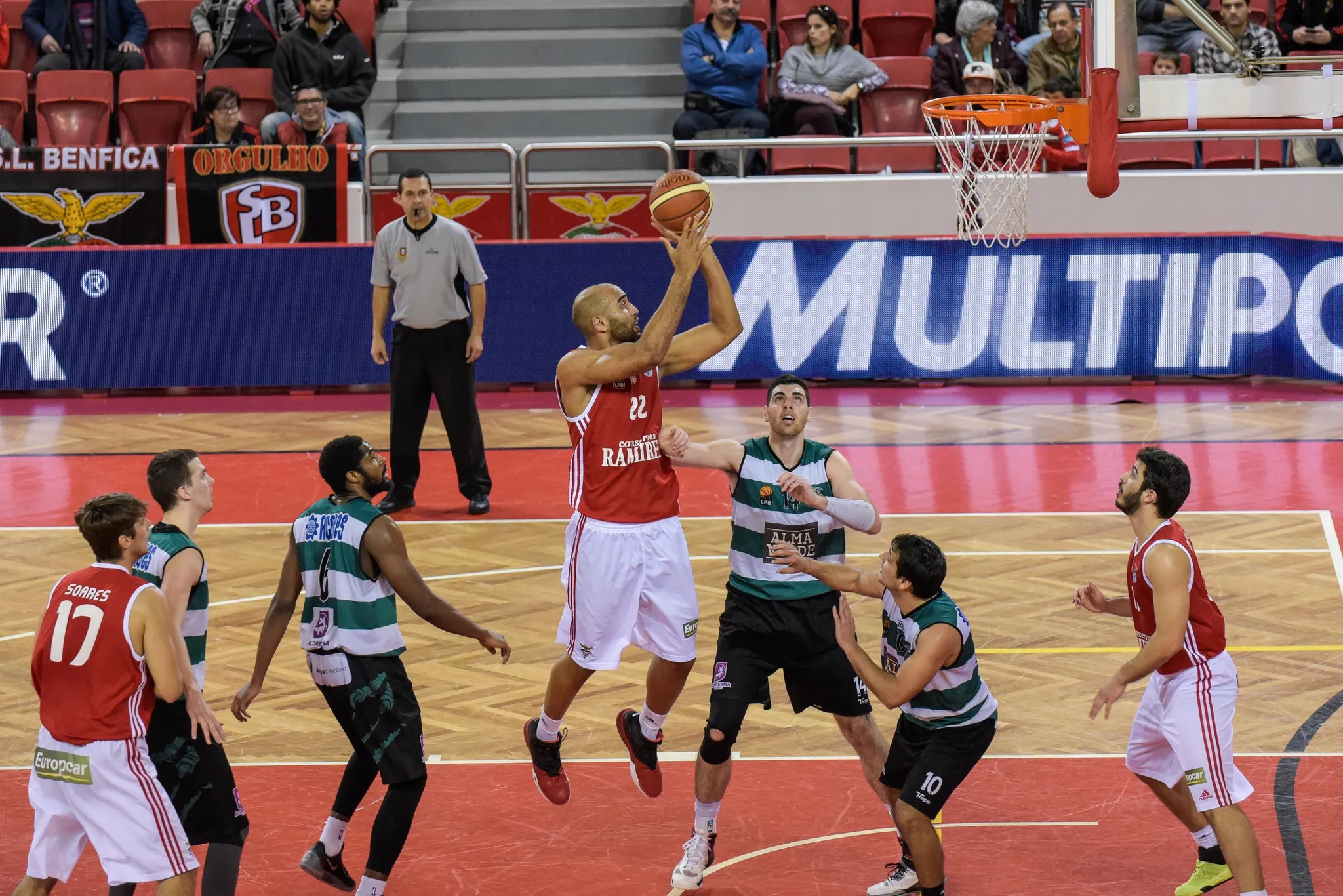 Basketball, SL Benfica, at the Luz arena, Portugal 2016, image 13 of 66